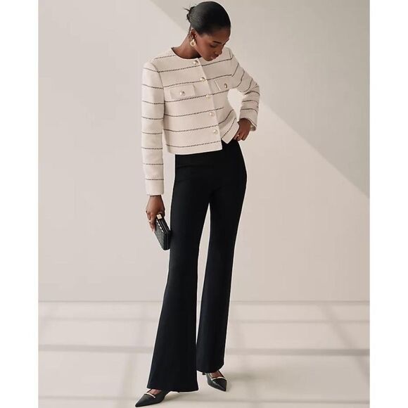 Ann Taylor The Skinny Flare Trouser Pant in Ponte NEW - Picture 1 of 9